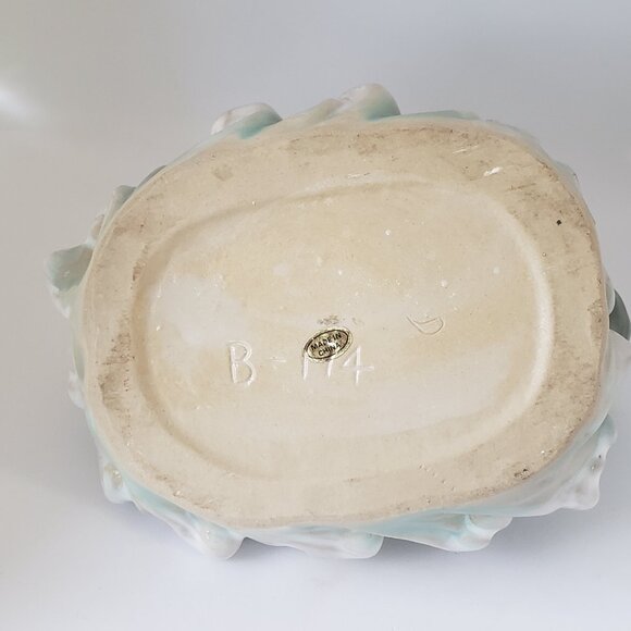 VTG Turtle Planter Kitschy Tortoise Glazed Ceramic Succulent Pot marked #B-174 - Picture 10 of 15